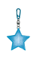 Preview: moses - Leuchtender LED-Stern mit Karabiner blau