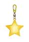 Preview: moses - Leuchtender LED-Stern mit Karabiner gelb