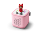 Preview: Tonies. - Toniebox 2 Rosa Starter Set Kreativ-Tonie Rot