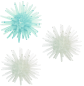Preview: moses - Nachtleuchtende Sticky Snowflakes blau