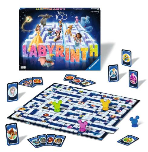 Ravensburger  - Disney 100 Labyrinth -  mit den beliebtesten Disney Charakteren