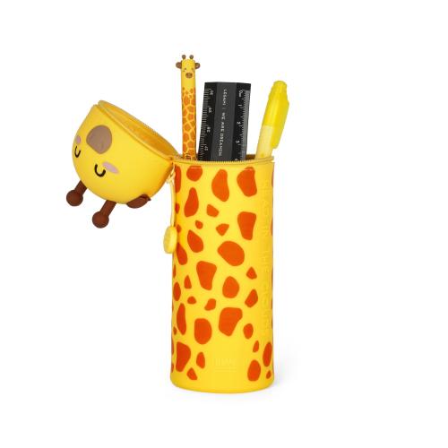 Preview: 2-in-1-Federmäppchen aus Silikon Giraffe  - Kawaii - LEGAMI