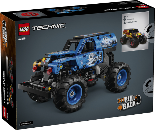 Preview: LEGO Technic - Monster Jam Grave Digger Feuer und Eis