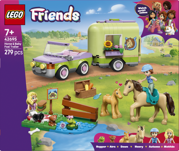 LEGO Friends - Pferd und Fohlen mit Pferdeanhänger