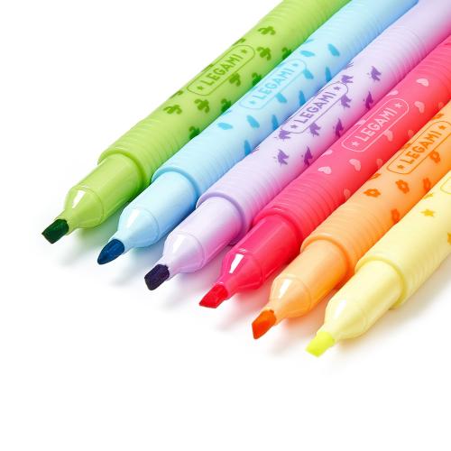 Preview: Set mit 6 löschbaren Textmarkern - Magic Highlighters - LEGAMI