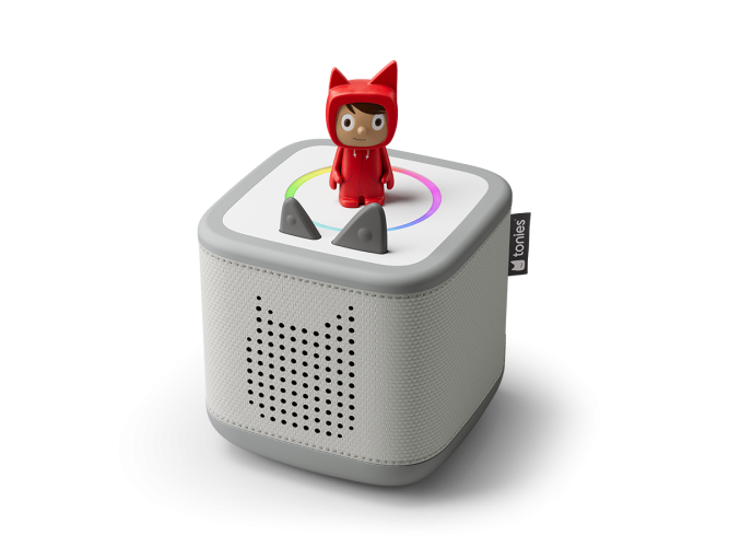 Tonies. -  Toniebox 2 Mondgrau Starter Set Kreativ-Tonie Rot