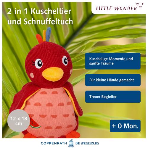 Kuscheltier mit Schnuffeltuch Pardiesvogel - Little Wonder - Die Spiegelburg
