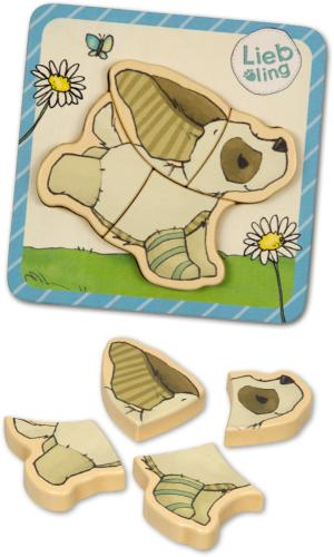 Hund, Steckpuzzle (4 T.) - Liebling (J. Tourlonias) - Die Spiegelburg - Kopie - Kopie - Kopie