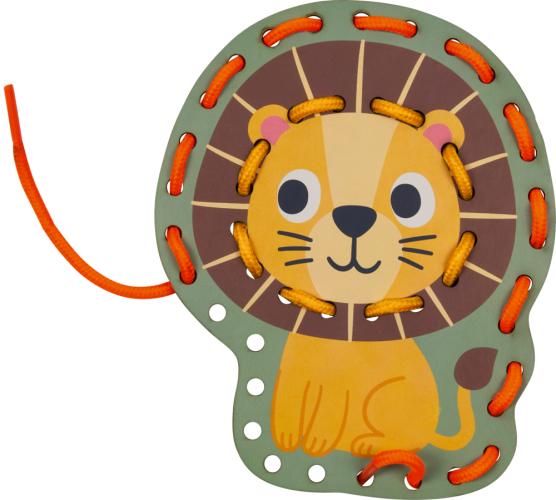 Preview: Mein kleines Bastelset: Fädel-Karten - Löwe / Geländewagen - Die Spiegelburg