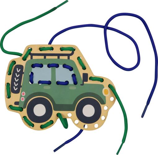 Preview: Mein kleines Bastelset: Fädel-Karten - Löwe / Geländewagen - Die Spiegelburg