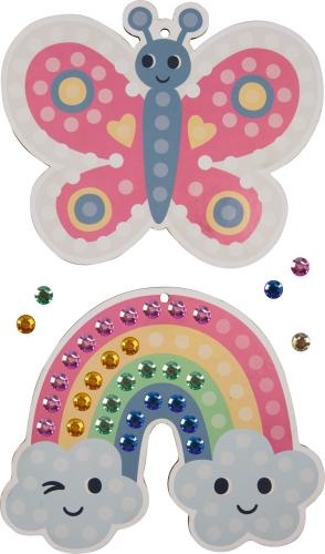 Preview: Mein kleines Bastelset: Diamond-Anhänger - Schmetterling / Regenbogen - Die Spiegelburg