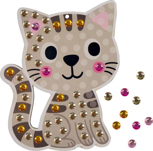 Preview: Mein kleines Bastelset: Diamond-Anhänger - Blume / Katze - Die Spiegelburg