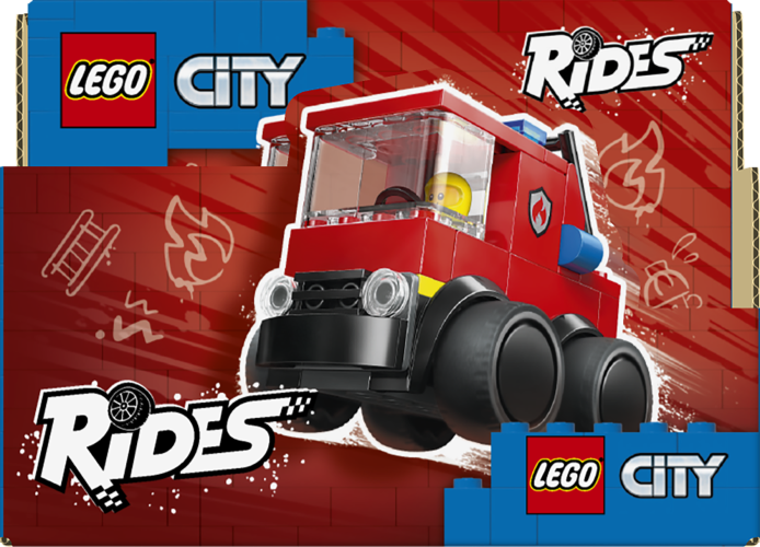LEGO City - Coole Flitzer – Löschauto, Spielzeug mit Minifigur