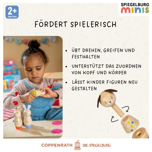 Preview: Holz-Schraubklotz - Spiegelburg minis - Die Spiegelburg