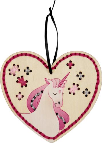 Sticken auf Holzanhänger (Drache oder Einhorn) - 100% selbst gemacht - Die Spiegelburg