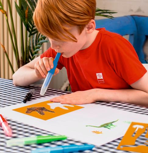 Preview: Airbrush-Stifte für Papier - T-Rex World - Die Spiegelburg