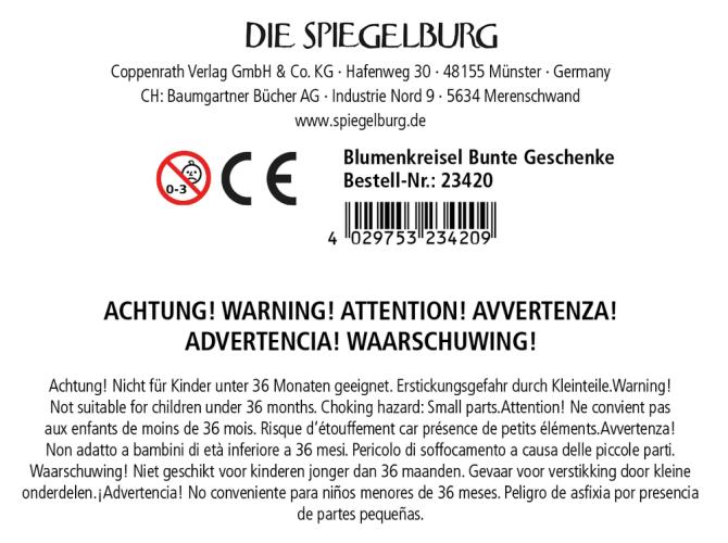 Blumenkreisel Bunte Geschenke - Die Spiegelburg