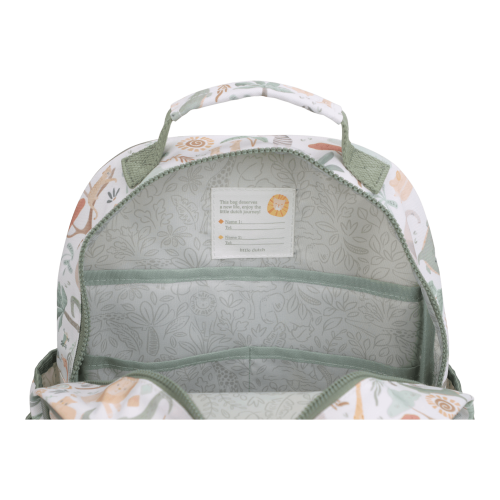 Preview: Little Dutch - Safari Friends - Rucksack - Weiß - 35 cm