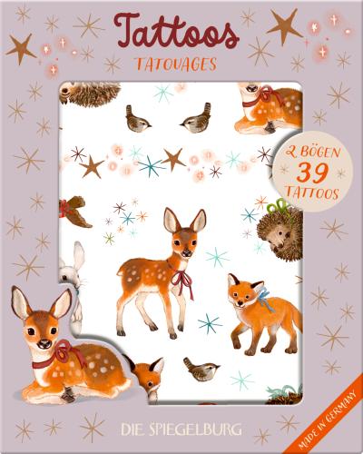 Tattoos - Wintertiere im Weihnachtswald - Die Spiegelburg
