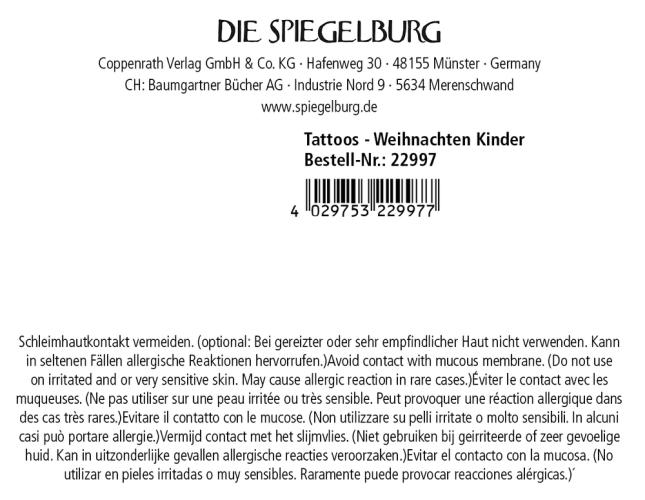 Preview: Tattoos - Wintertiere im Weihnachtswald - Die Spiegelburg