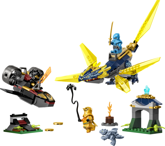 LEGO NINJAGO® Duell zwischen Nya und Arins Babydrachen