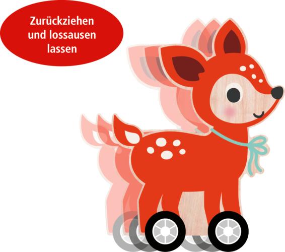 Rückzieh-Tier - Wintertiere im Weihnachtswald - Die Spiegelburg