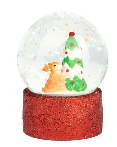 moses - Glitzer-Schneekugel Winterwunder Hase