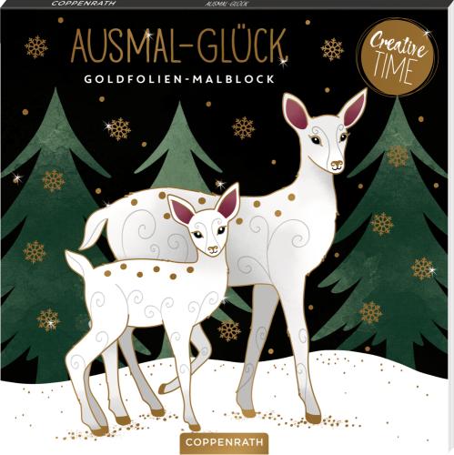 Ausmal-Glück: Goldfolien-Malblock - Magic Winter (Creative Time) - Die Spiegelburg