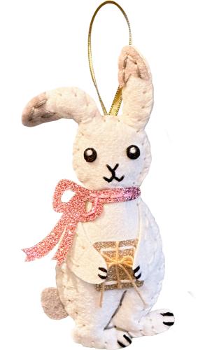 Filz-Nähset: Hase- Anhänger (Weihnachten) - Die Spiegelburg