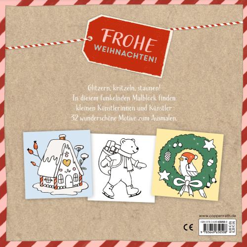 Glitzer-Malblock: Frohe Weihnachten! - Die Spiegelburg