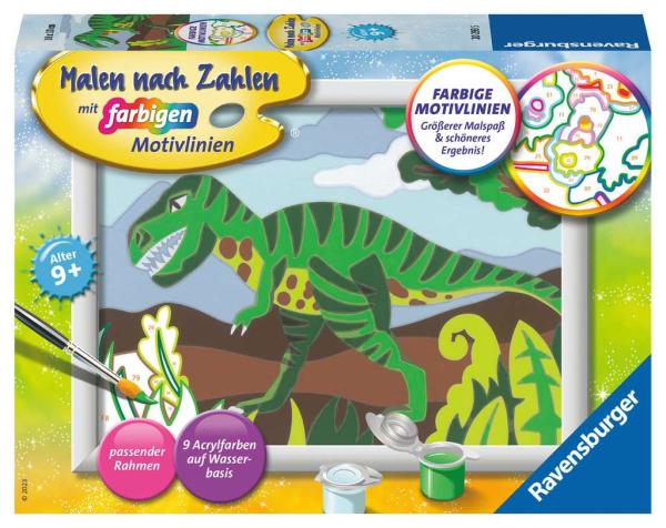 Ravensburger - Malen nach Zahlen  - Hungriger Dinosaurier