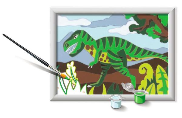Ravensburger - Malen nach Zahlen  - Hungriger Dinosaurier