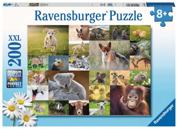 Ravensburger -  Süße Tierbabys - 200 XXL Teile