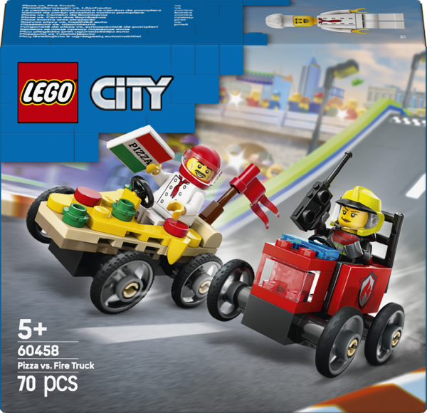 LEGO® City Great Vehicles - Pizzalieferwagen vs. Löschauto