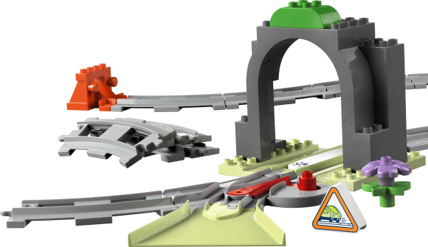 LEGO® DUPLO® Town - Eisenbahntunnel und Schienen – Erweiterungsset
