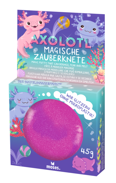 moses - Magische Axolotl-Zauberknete pink-purpur