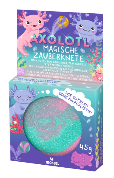 moses - Magische Axolotl-Zauberknete rosa-grün