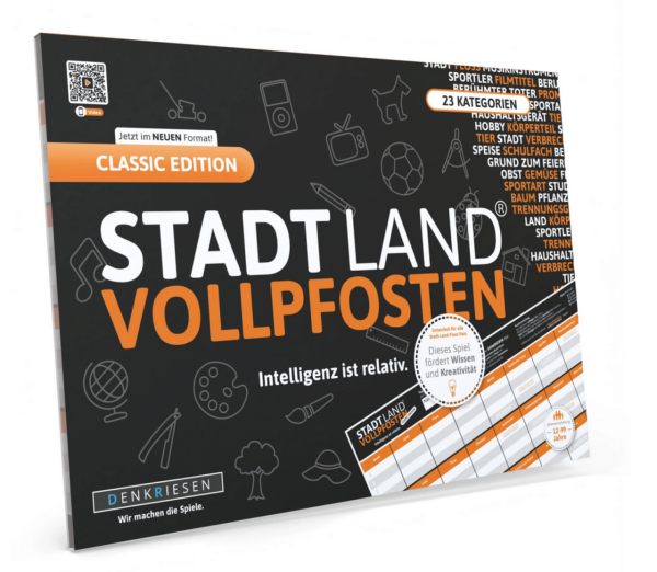 STADT LAND VOLLPFOSTEN® - CLASSIC EDITION "Intelligenz ist relativ"