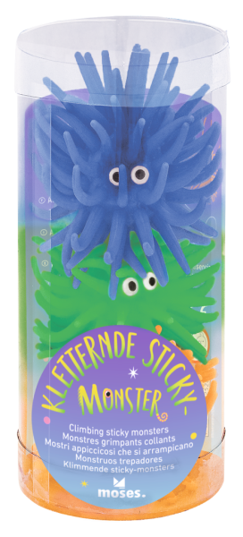 moses - Kletternde Sticky Monster Set blau