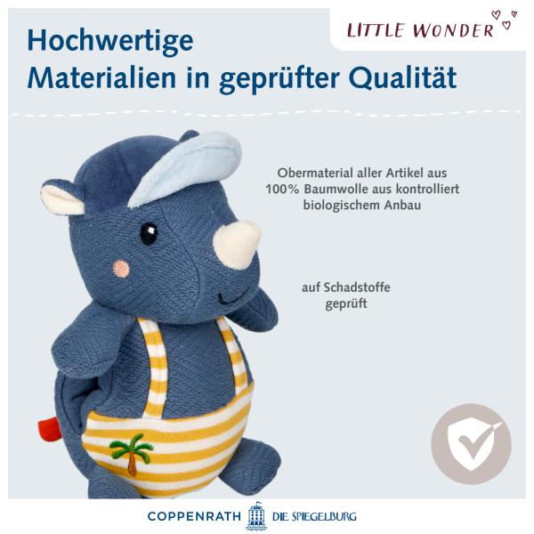 Kuscheltier mit Schnuffeltuch Nashorn - Little Wonder - Die Spiegelburg