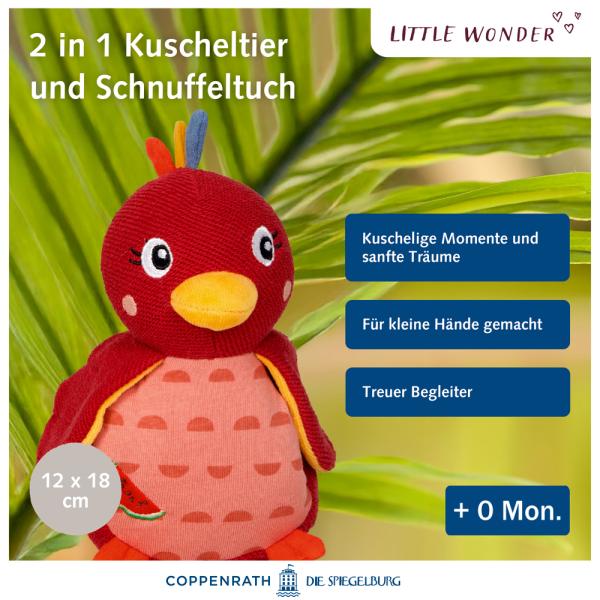 Kuscheltier mit Schnuffeltuch Pardiesvogel - Little Wonder - Die Spiegelburg