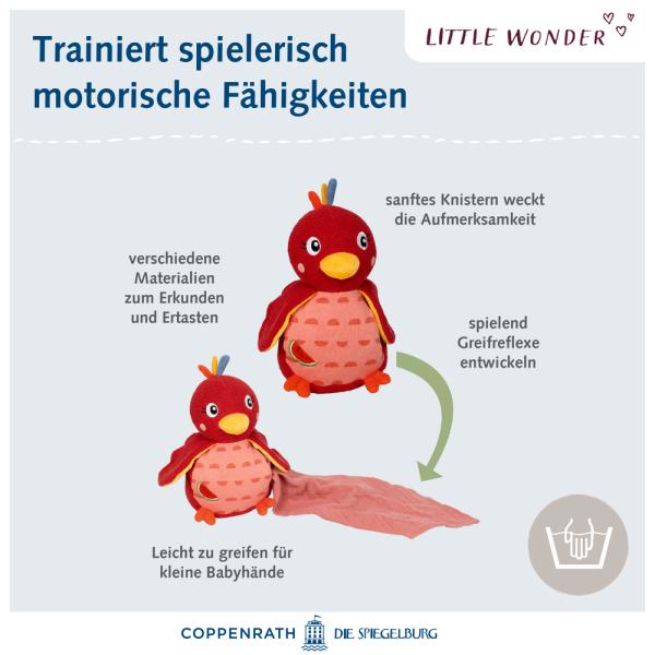 Kuscheltier mit Schnuffeltuch Pardiesvogel - Little Wonder - Die Spiegelburg