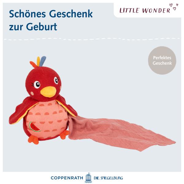 Kuscheltier mit Schnuffeltuch Pardiesvogel - Little Wonder - Die Spiegelburg