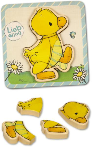 Ente, Steckpuzzle (4 T.) - Liebling (J. Tourlonias) - Die Spiegelburg