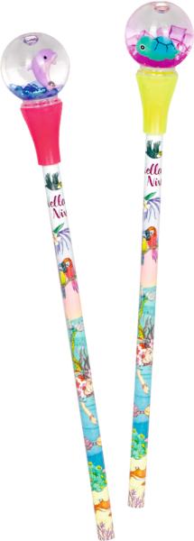 Regenbogenstift mit Glitzerkugel-Topper - Nella Nixe - Die Spiegelburg