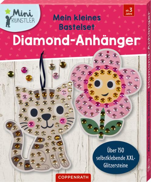 Mein kleines Bastelset: Diamond-Anhänger - Blume / Katze - Die Spiegelburg