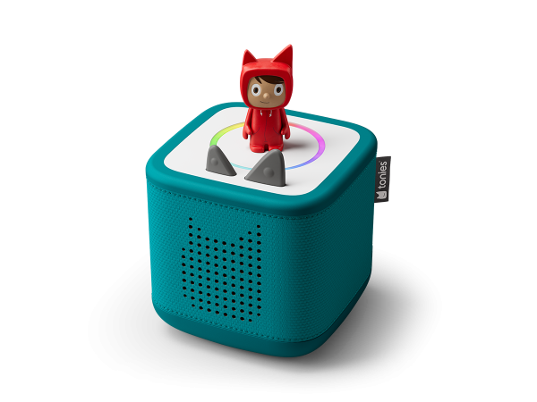 Tonies.  - Toniebox 2 Meeresgrün Starter Set Kreativ-Tonie Rot