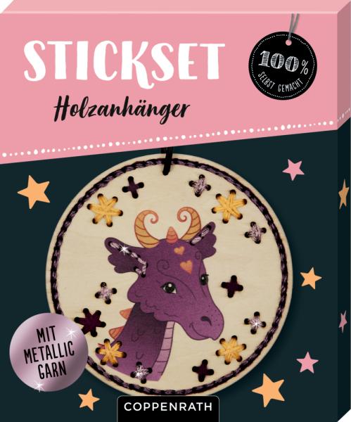 Sticken auf Holzanhänger (Drache oder Einhorn) - 100% selbst gemacht - Die Spiegelburg