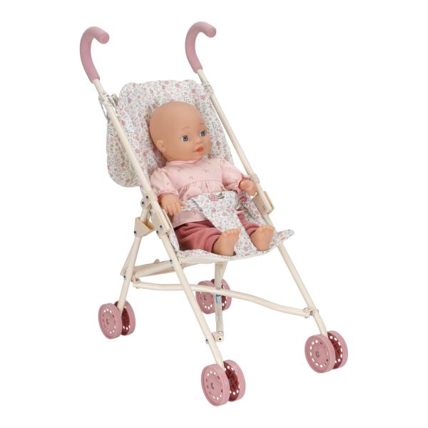 Little Dutch Puppenbuggy – Rosa – Essentials – Weiche Blumen