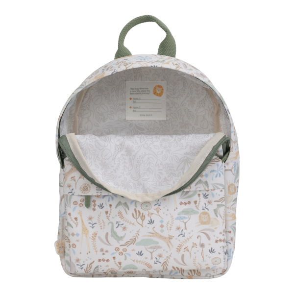 Little Dutch - Safari Friends - Rucksack - Weiß - 29 cm